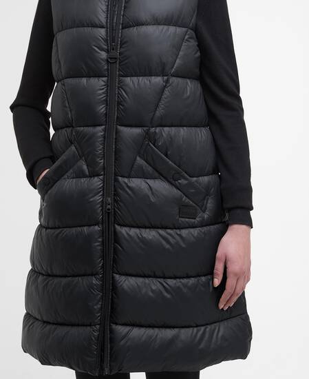 Cecilla Puffer Gilet Black