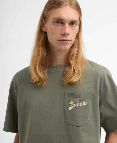 T-Shirt Links Oversized Green Slate