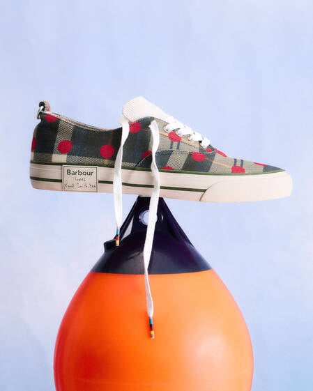 Paul Smith Loves Barbour Women's Plimsolls Ancient Tartan