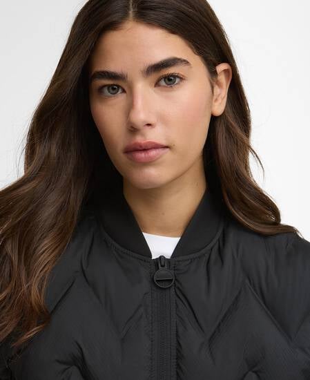 Prism Quilted Sweatshirt Black