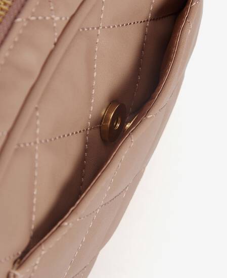 Sloane Quilted Crossbody Bag Camel
