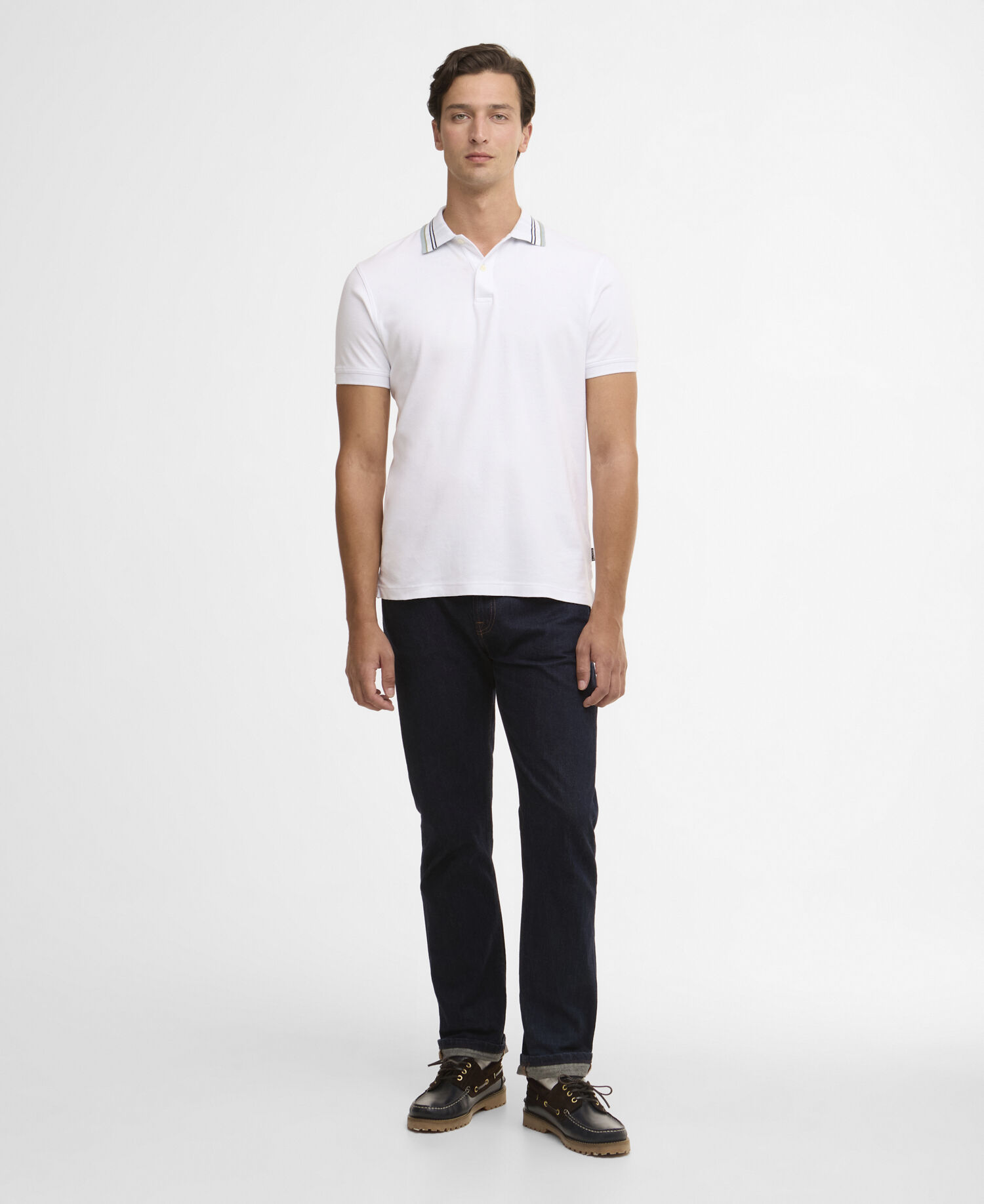 Polo Notter leggermente aderente White