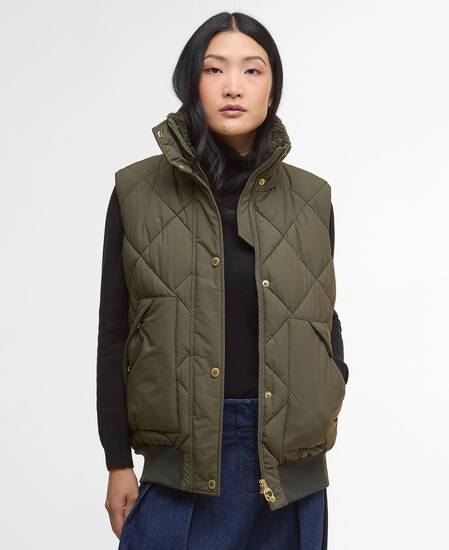 Gilet Becky Olive/Ancient Tartan