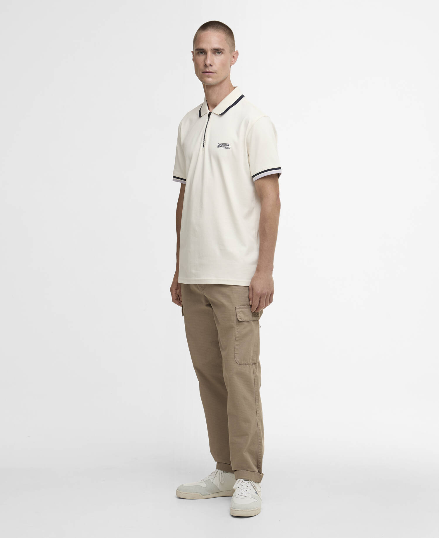 Panter Interlock Polo Whisper White image number 1