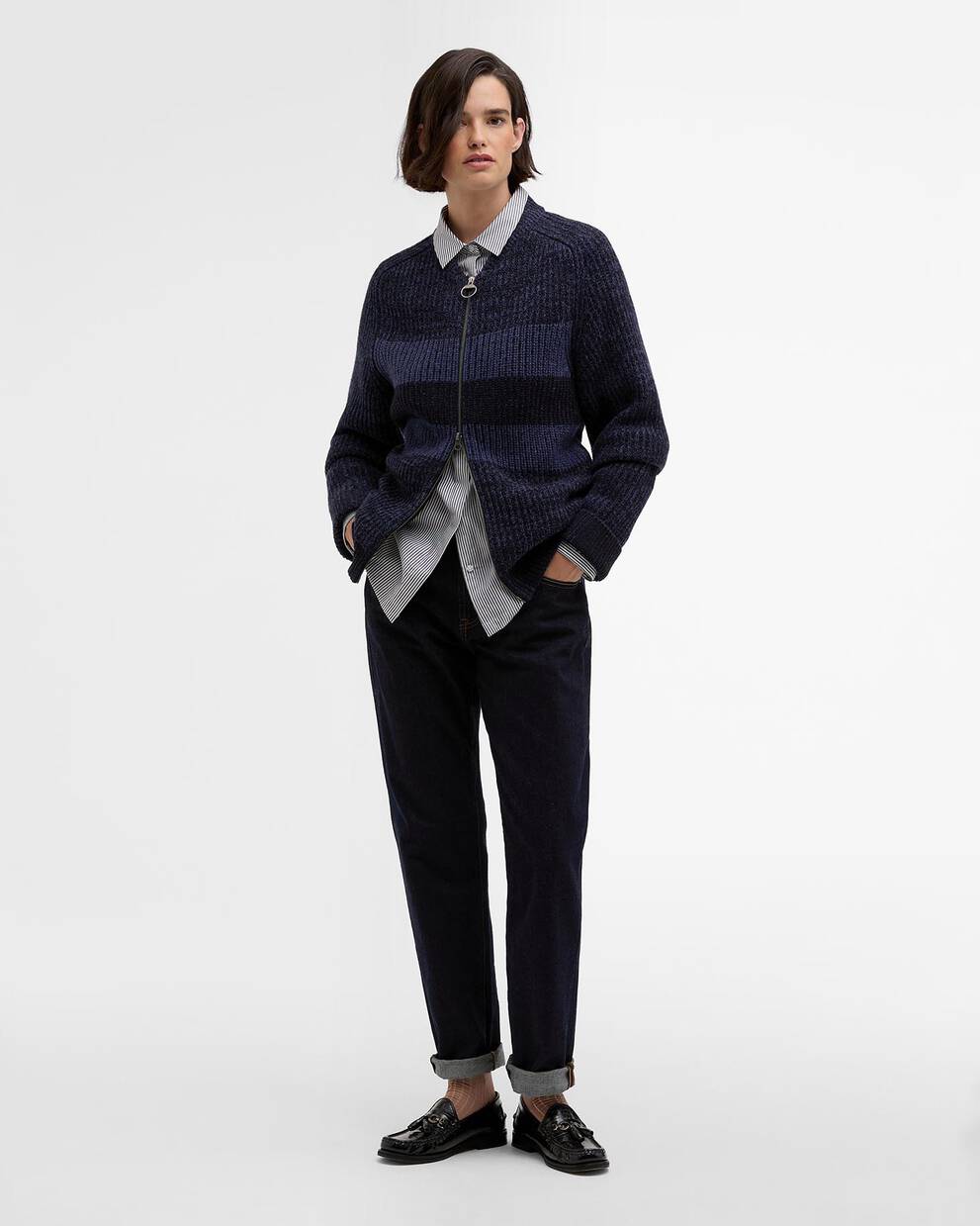 Paul Smith loves Barbour Knitted Bomber Jacket