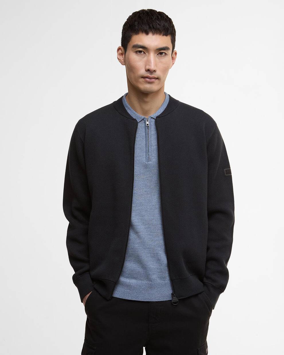 Patrick Bomber Zip Through Cardigan