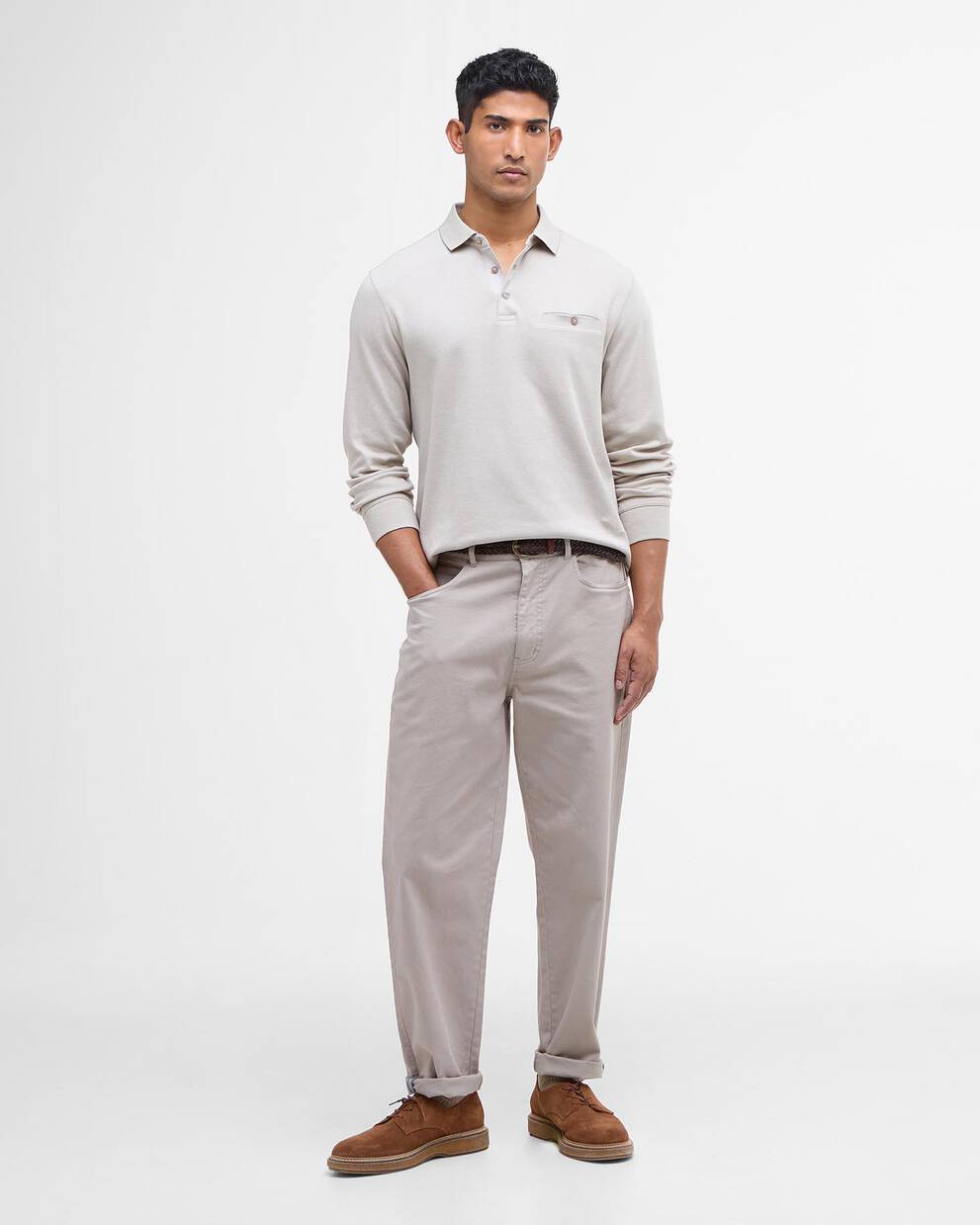 Farmwell Tailored Long-Sleeved Polo Shirt