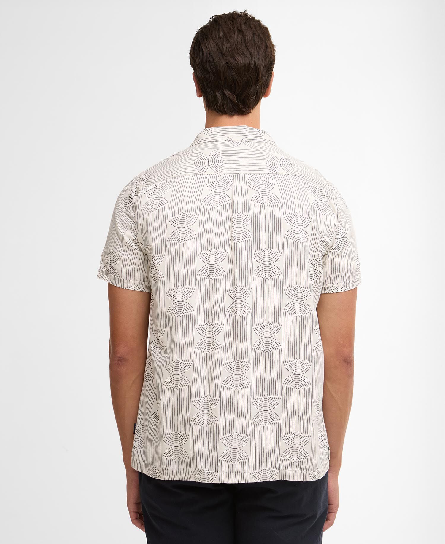 Newmill Printed Short-Sleeved Shirt Whisper White