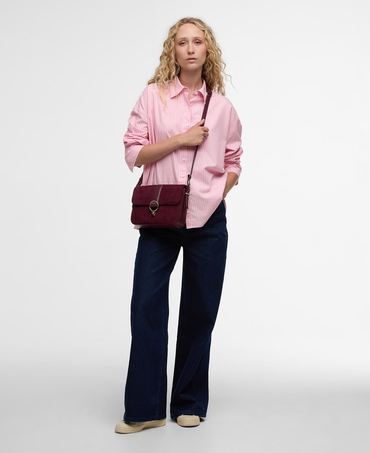 Rosie Striped Boxy Shirt Cherry Blossom Stripe