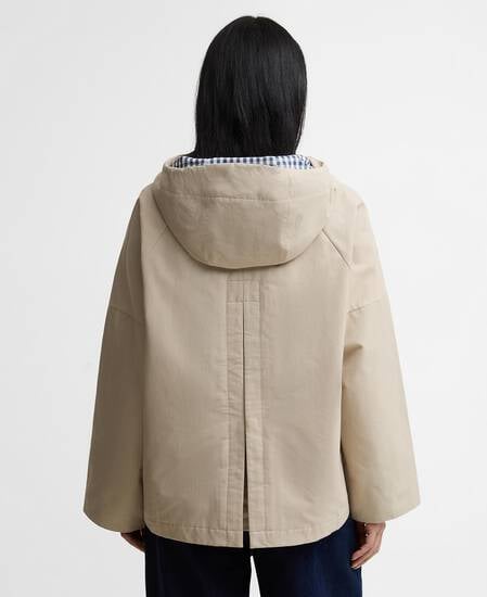 Jacke Kingswood Showerproof Light Sand/Navy Gingham