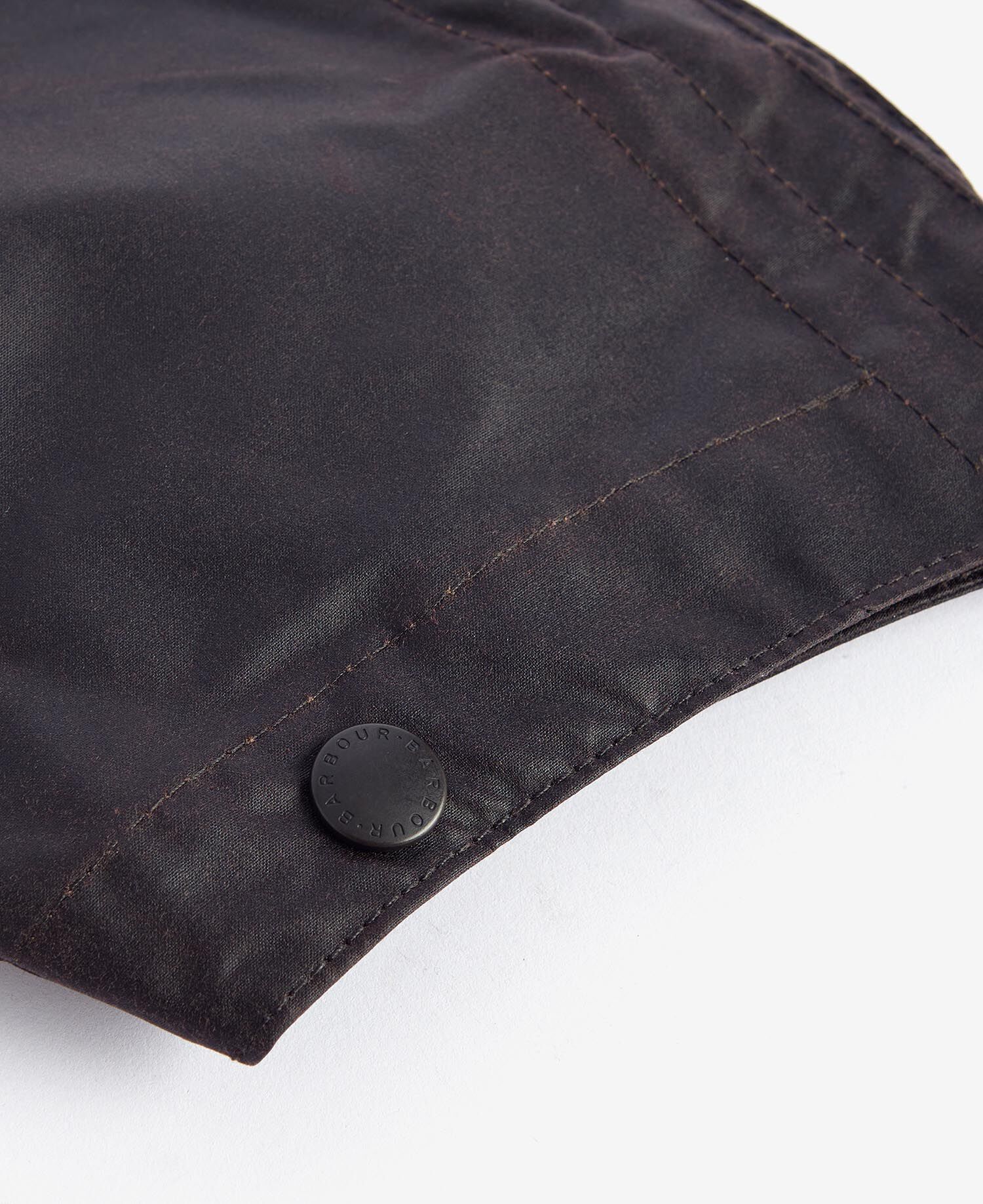 Waxed Cotton Plain Hood Rustic