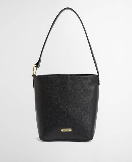 Borsa a secchiello in pelle Cedar Black