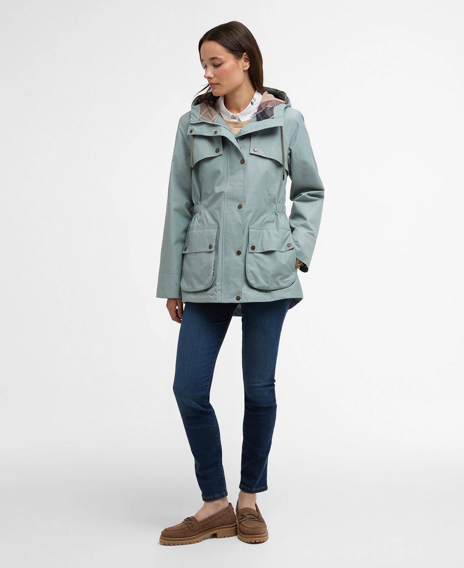 Maple Waterproof Jacket Blue Sage/Gardenia image number 1