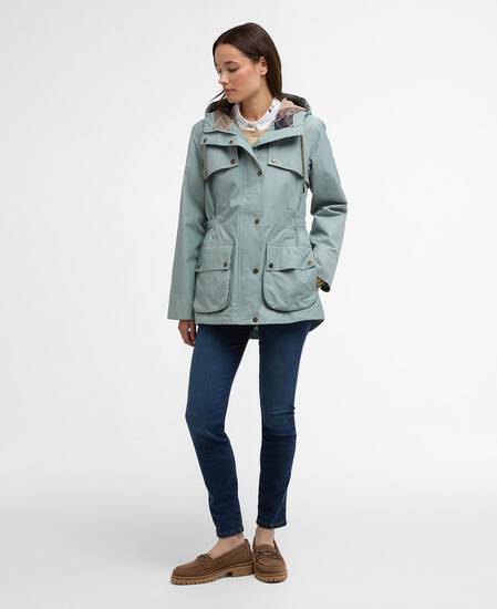 Maple Waterproof Jacket Blue Sage/Gardenia