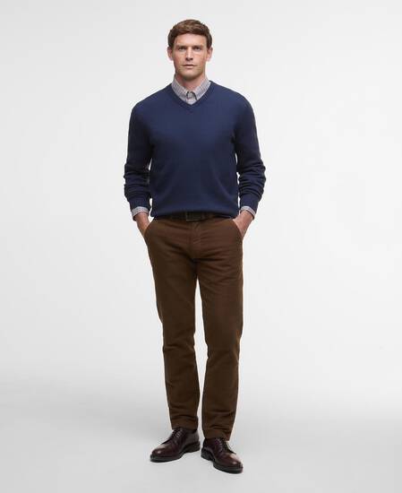 Kelson V-Neck Jumper Navy