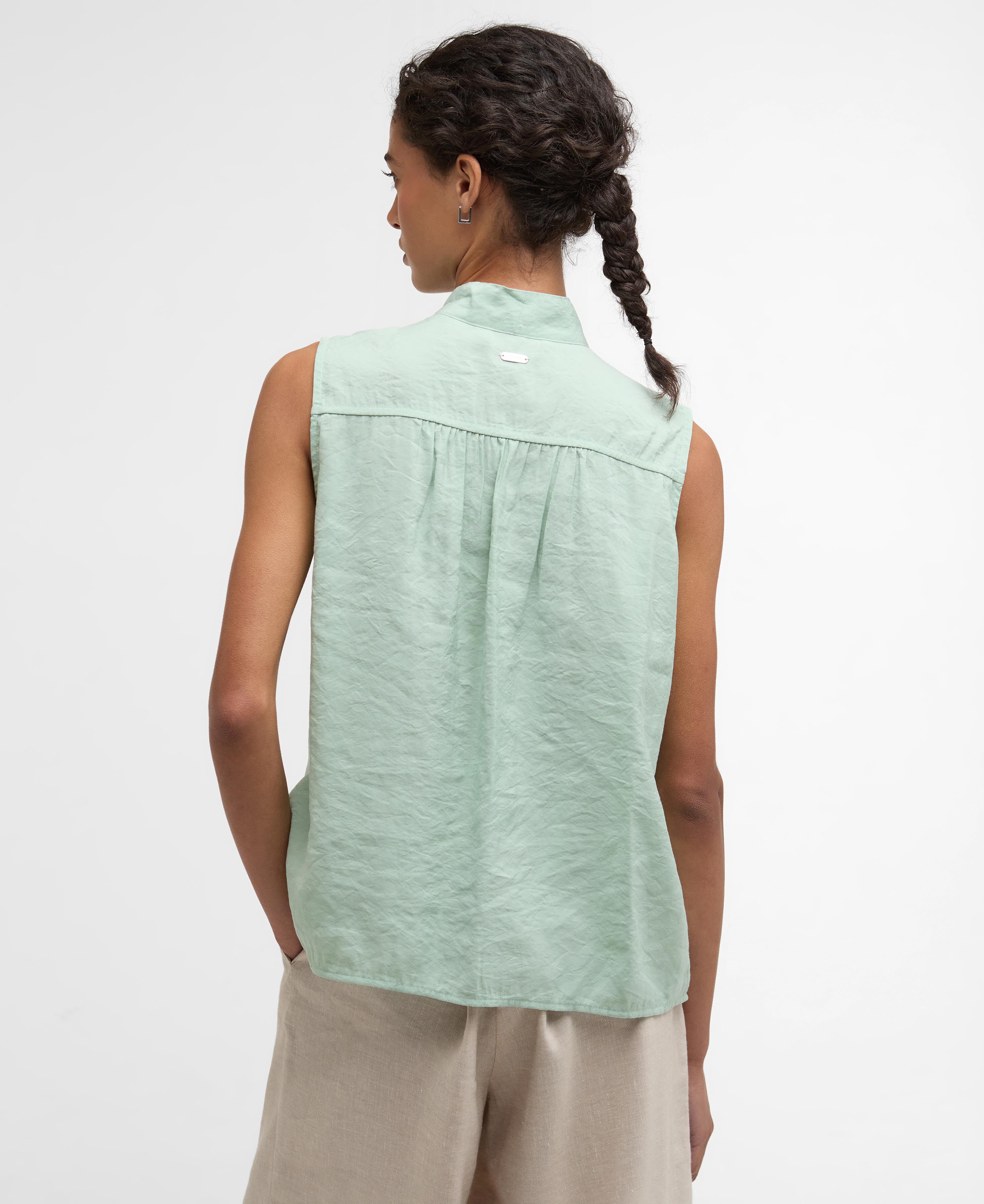 Britney Sleeveless Blouse Spearmint