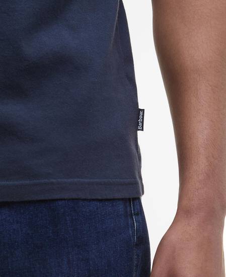 Arnside Tartan Pocket T-Shirt Navy