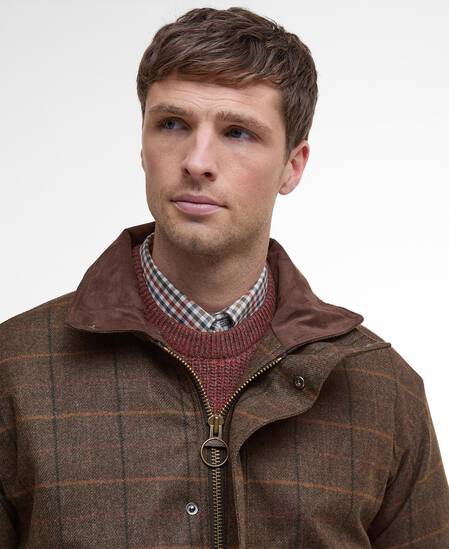 Beaconsfield Wool Jacket Burnhill Brown Check