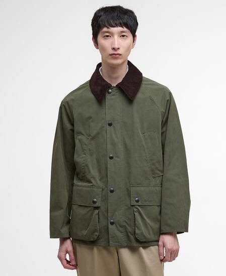Peached Oversized Bedale Casual Jacket Sage