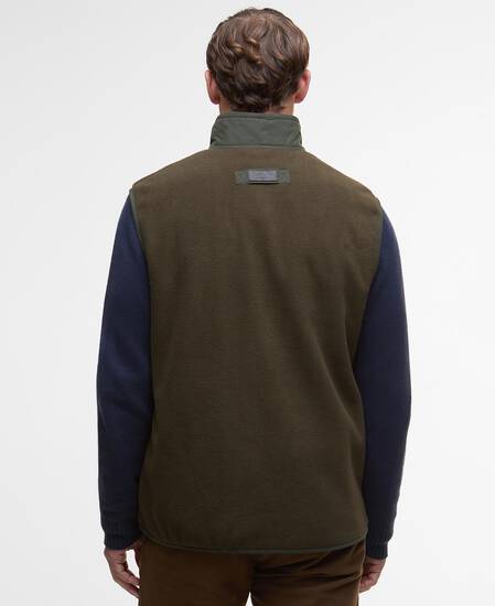 Lowich Fleeced Gilet Olive