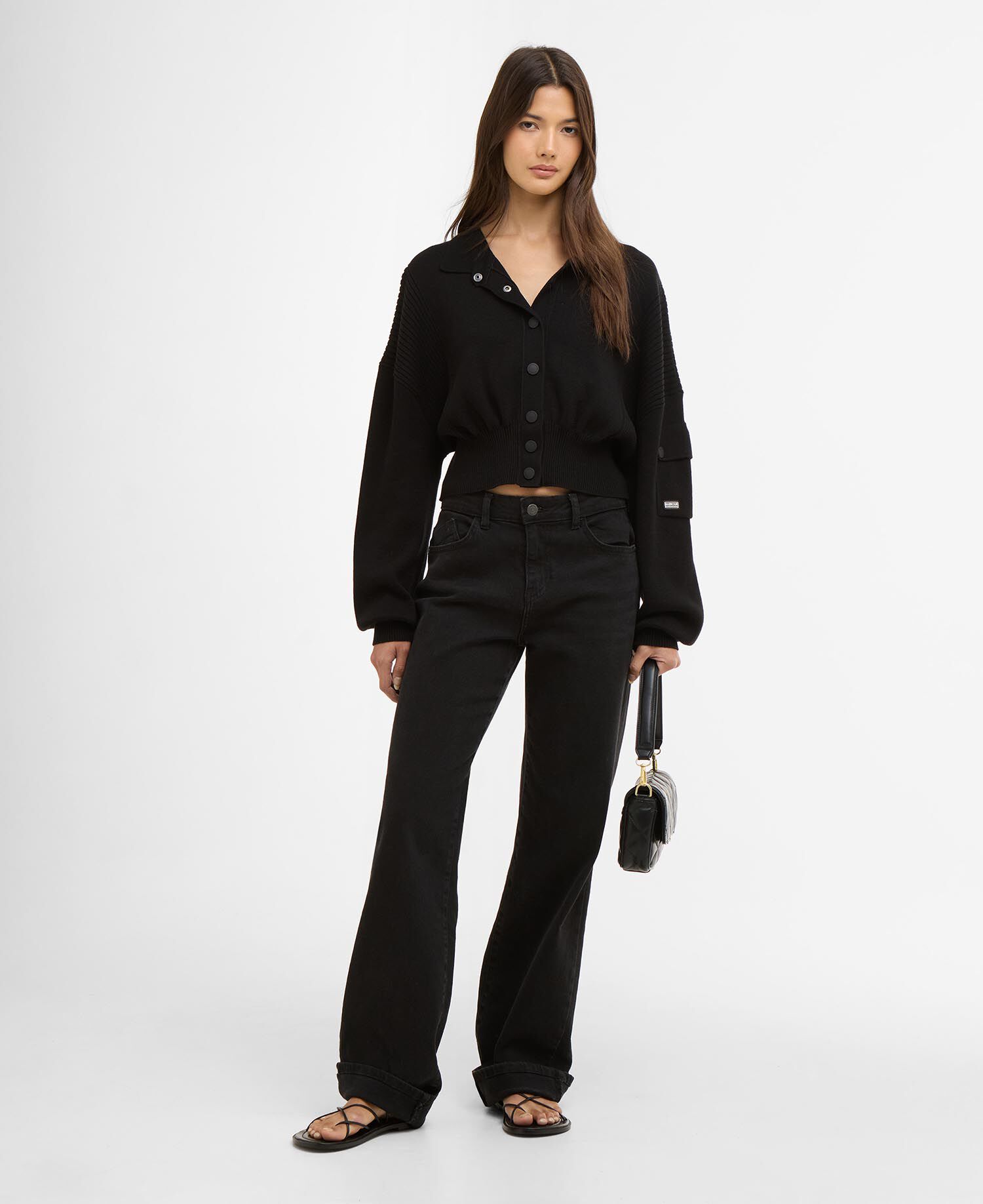 Gigi Knitted Bomber Black