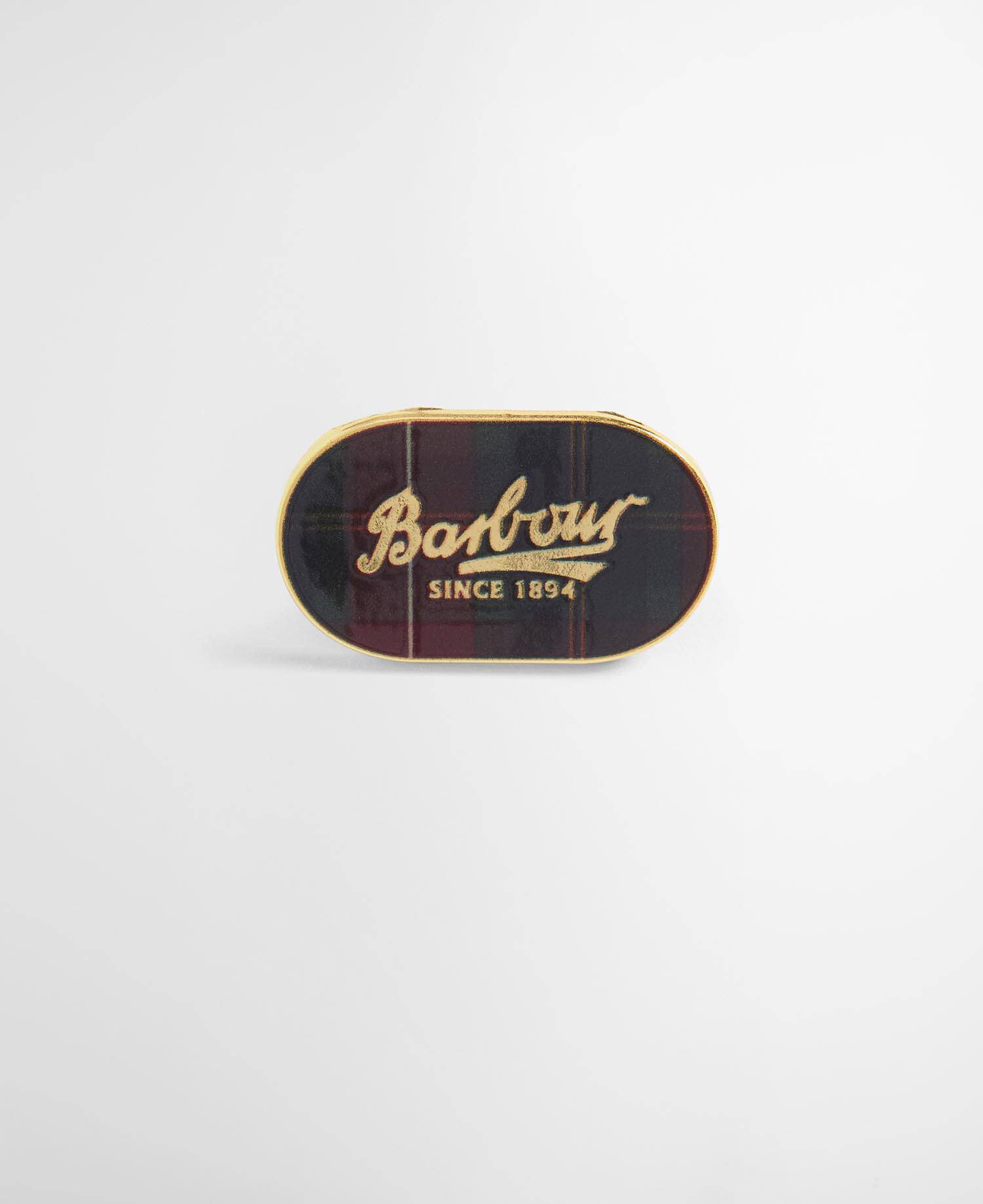 Barbour Festive Tartan Pin Badge Festive Tartan image number 1