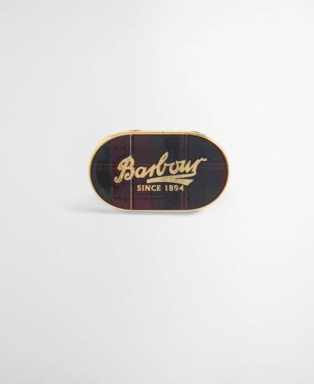 Barbour Festive Tartan Pin Badge Festive Tartan