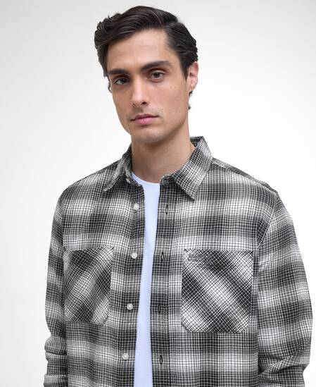 Ashby Ombre Long-Sleeved Shirt Black