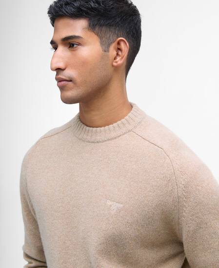 Grangetown Crew Neck Jumper Washed Stone