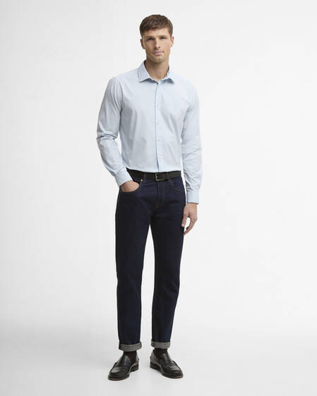 Westcroft Stretch Poplin Tailored Shirt Sky