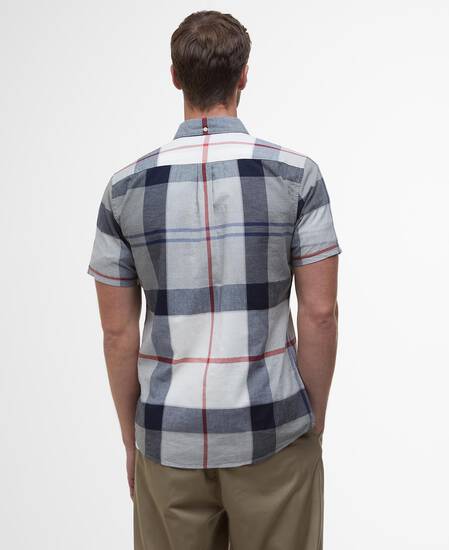 Doughill Regular Short-Sleeved Shirt Bleached Pine Tartan