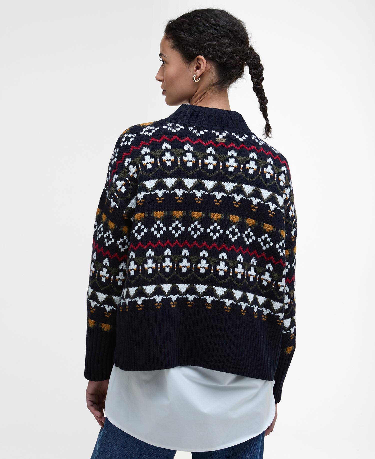 Maglione a collo alto Larisa Fair Isle image number 2