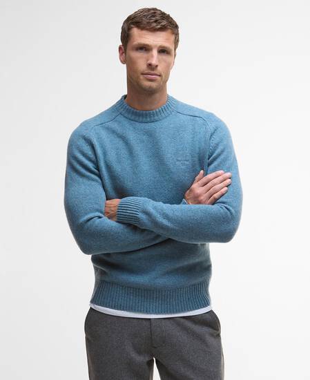 Grangetown Crew Neck Jumper Bluestone
