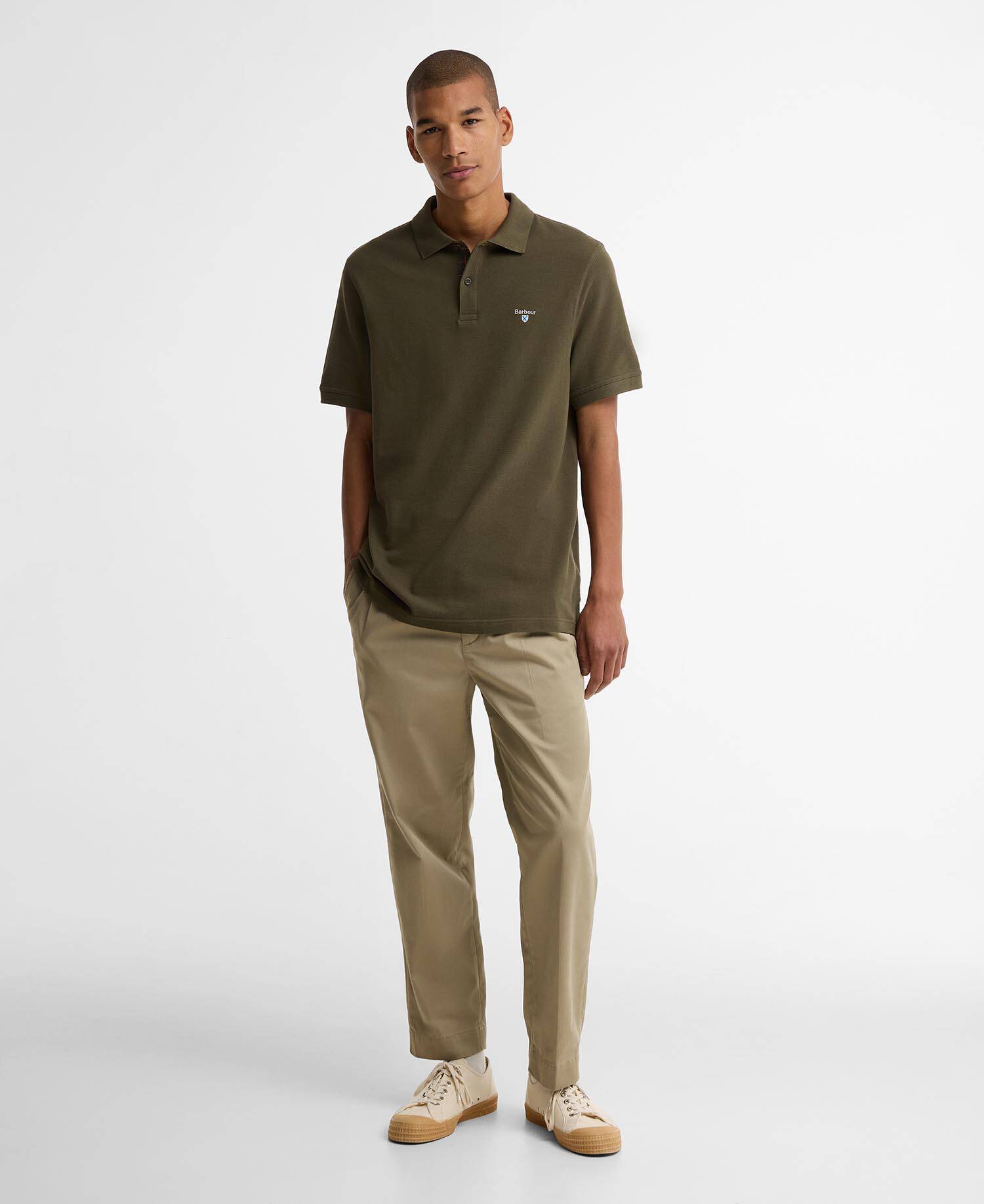 Tartan Pique Polo Shirt image number 1