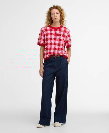 Pullover Esther Gingham Rundhalsausschnitt Multi