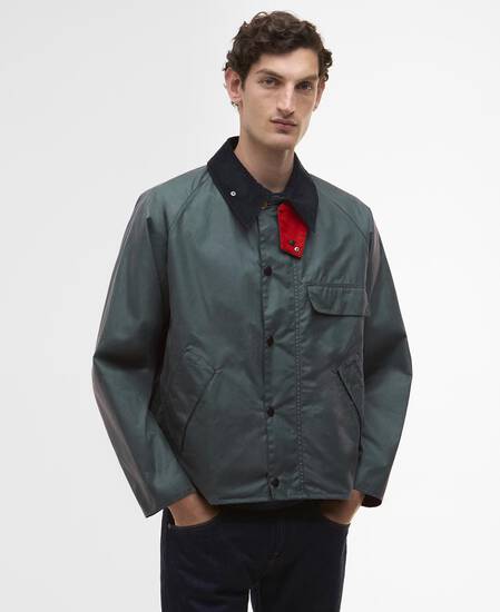 Paul Smith loves Barbour Transport Waxed Jacket Dark Slate