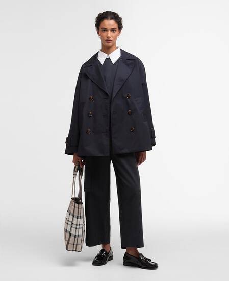 Maisy Showerproof Jacket Dark Navy / Dress Navy Tartan