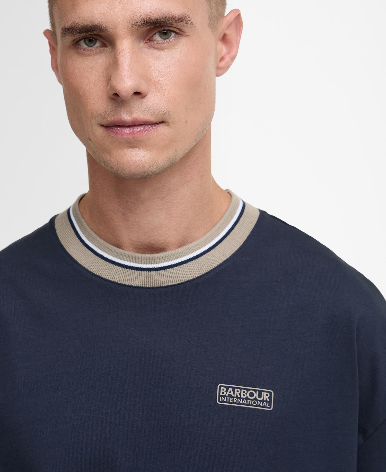 Taley Tipped T-Shirt Navy