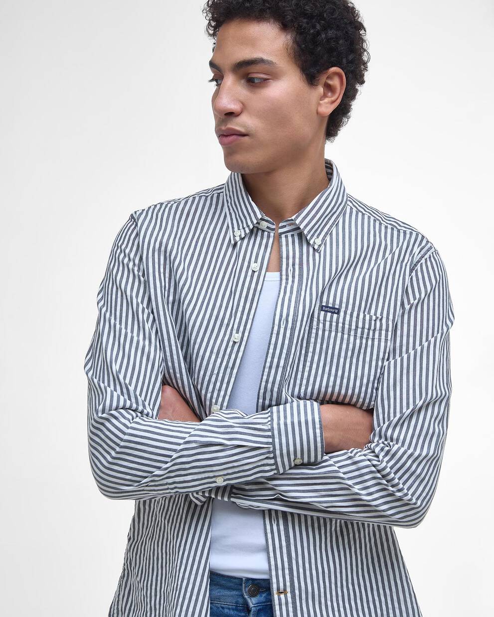Cresswell Seersucker Tailored Long-Sleeved Shirt