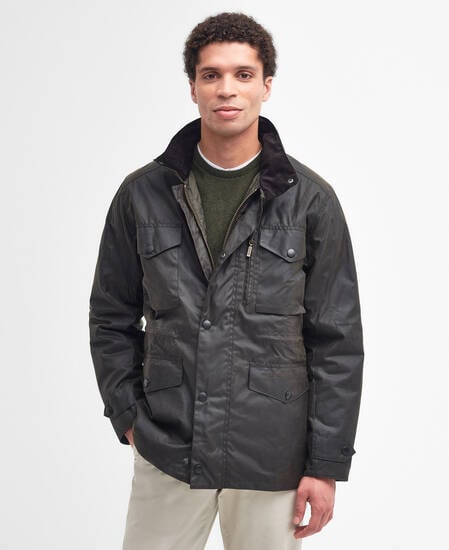Sapper Waxed Jacket Olive-Classic