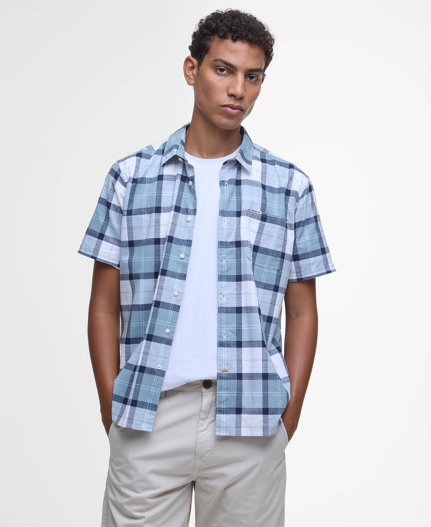 Camicia sartoriale a maniche corte Gordon image number 0