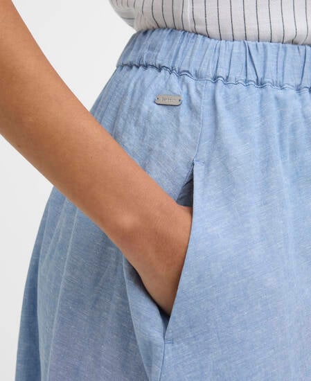 Sutton Midi Skirt Light Chambray