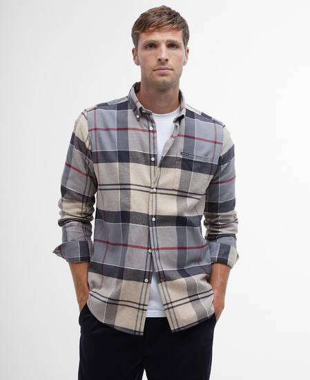 Edderton Tailored Long-Sleeved Shirt Dress Tartan