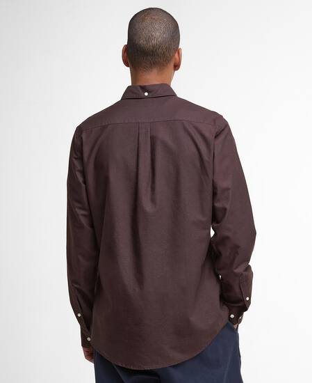 Oxford Tailored Long-Sleeved Shirt Dark Oak