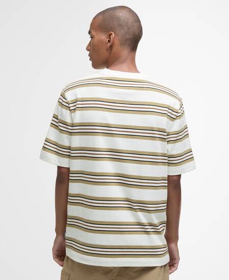 T-Shirt Sandwick Striped Relaxed Whisper White