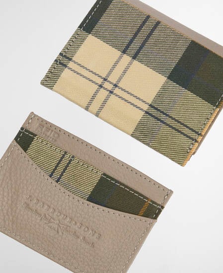 Geschenkset Lederportemonnaie und Kartenhalter Cresswell Concrete/ Ancient