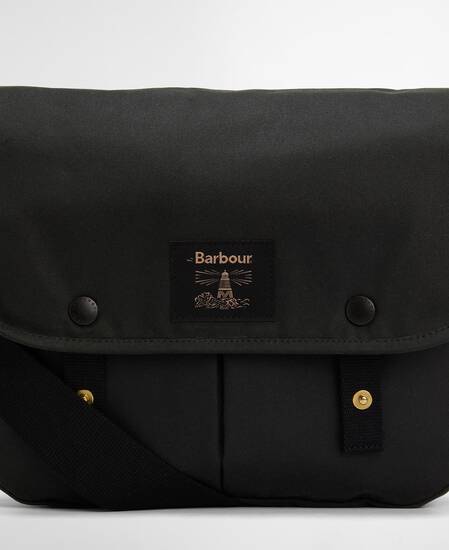 Field Waxed Riever Crossbody Bag Sage