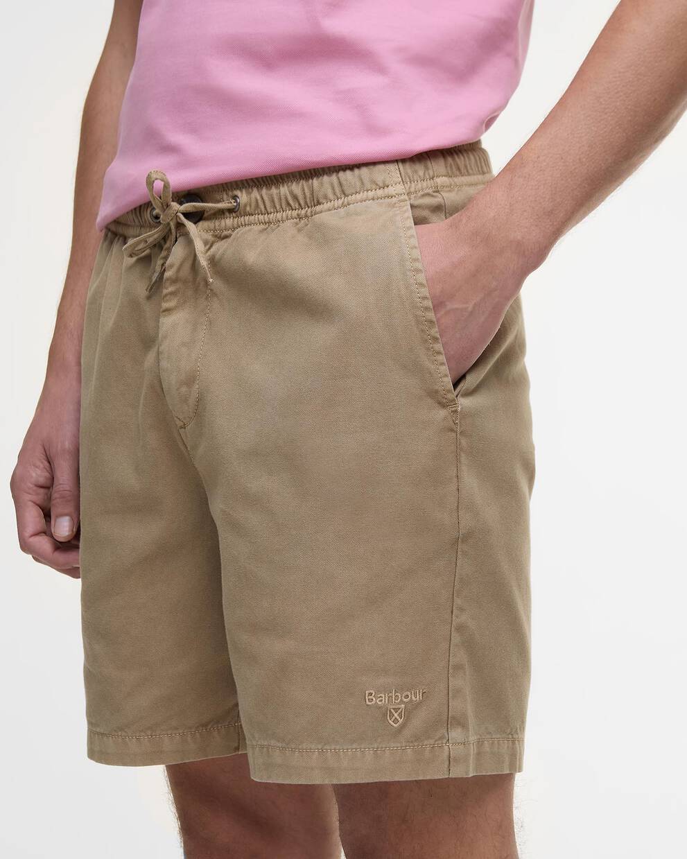 Washed Oxford Relaxed Shorts