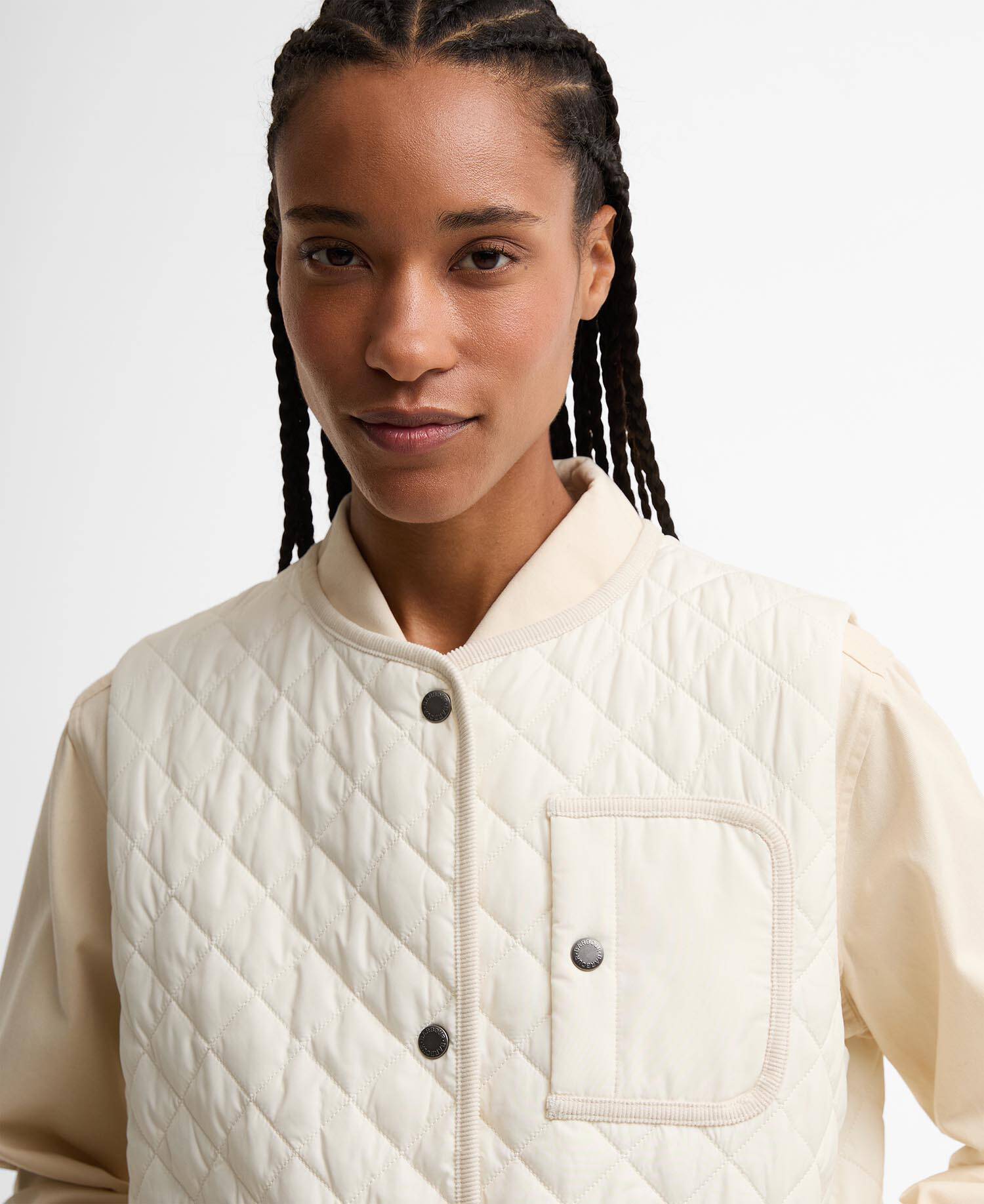 Thulby Quilted Gilet Neutral image number 3