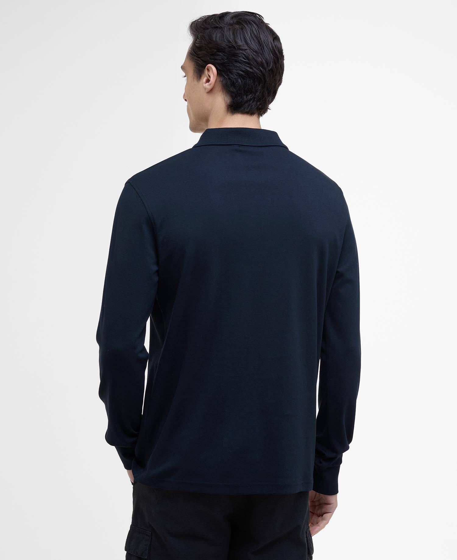 Innes Interlock Long-Sleeved Polo Shirt image number 2